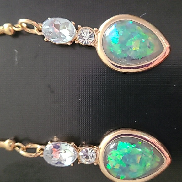 - Blue Dangle  Earrings - Picture 2 of 4